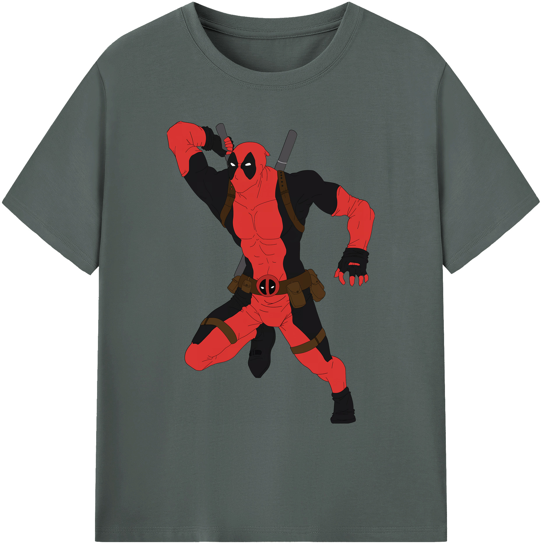 （画像用） Deadpool デッドプール 綿100％ メンズ半袖Tシャツ｜肌触りやわらか＆通気性